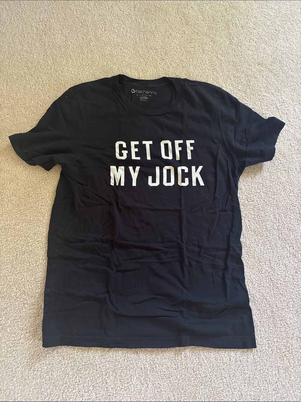 Housewives Graphic Tee - GET OFF MY JOCK